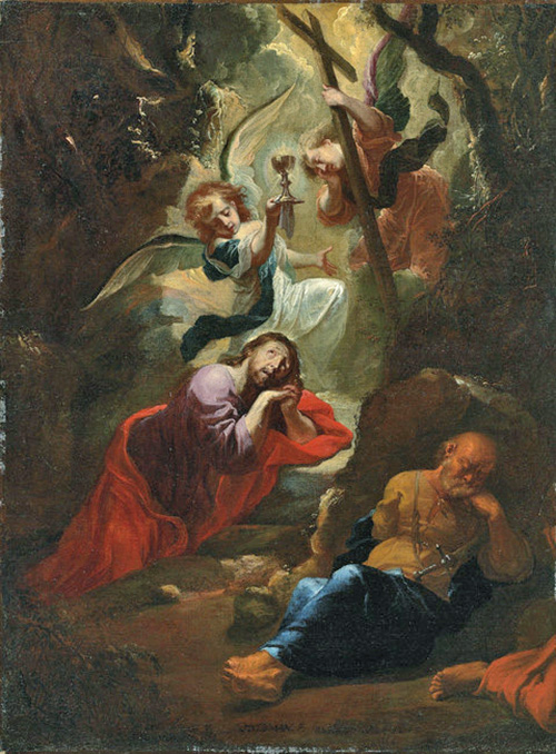 christ s agony in the garden an angel brings him comfort